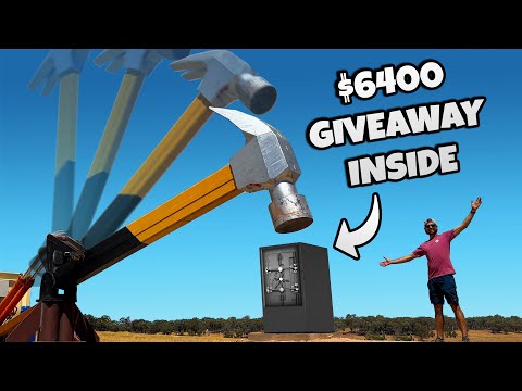 Can Our GIANT HAMMER Break Into This BANK SAFE??