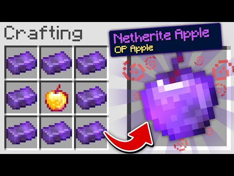 ماين كرافت بس اقدر اصنع تفاحة من النذر رايت !! 😱🔥 | Netherite OP Apple