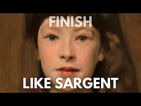 How I Finish Paintings Like Sargent—Without Overworking Them (Alla Prima Technique)