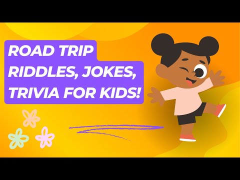 1st Edition of Road Trip Riddles,Trivia, and Jokes for Little kids (Pre-K and Kindergarten)