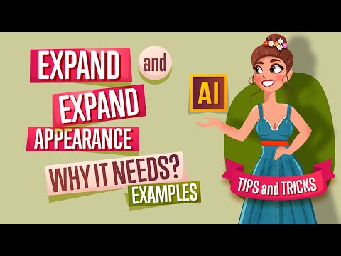 EXPAND and EXPAND APPEARANCE! Why do we need them? ADOBE ILLUSTRATOR tutorial.