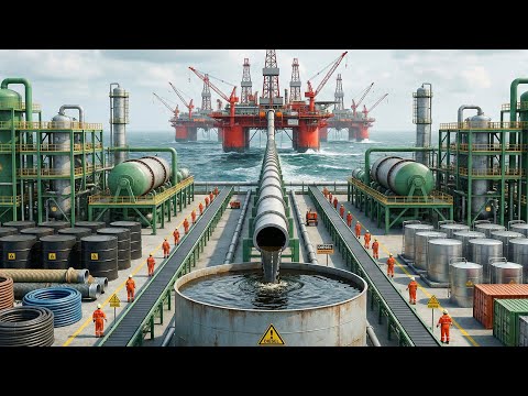 Inside a Diesel Refinery Factory : How Billions of Liters Gasoline & Diesel Are Made (Full Process)