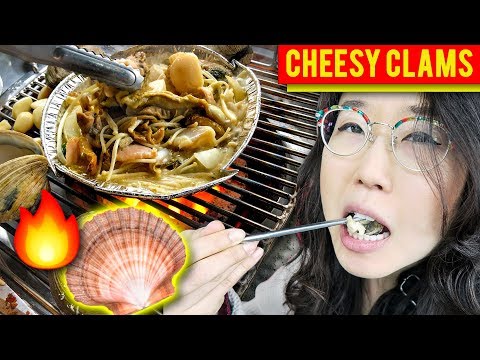 CHEESY GRILLED CLAMS in Korea 🔥 Busan Day 3