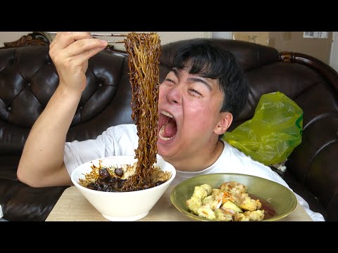 배룡갑의 직접 만든 간짜장 탕수육 먹방!