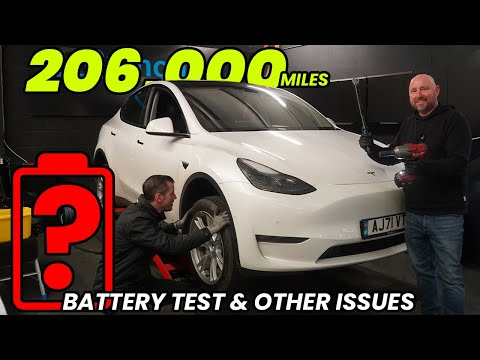 Taxi Tesla battery health after 206,800 miles / 333,000km in under 4 years - and what else is wrong?