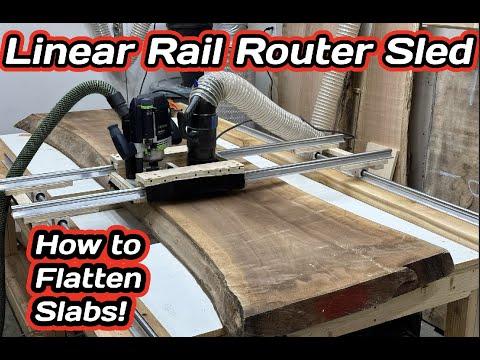 Flatten Live Edge Wood Slabs with this Simple Router Sled || How to Flatten Wood