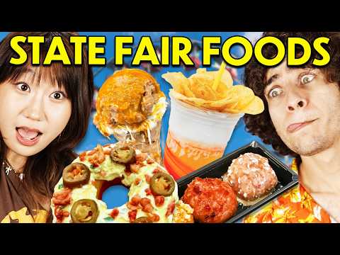Trying & Rating The Craziest State Fair Foods!