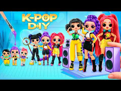 K-Pop Demon Hunters Style Doll DIYs! 12 Crafts for Dolls