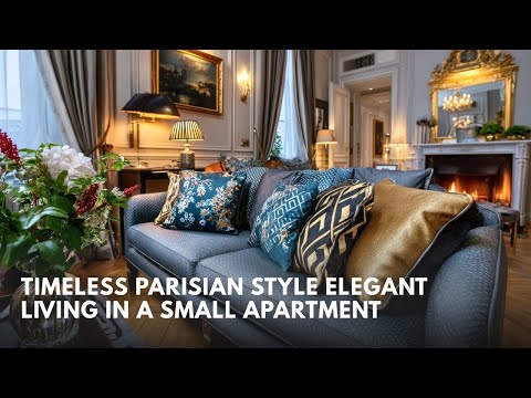 Sophisticated Small Apartment with Enduring Parisian Style and Elegance