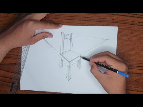 المنظور الهندسي | رسم كرسي