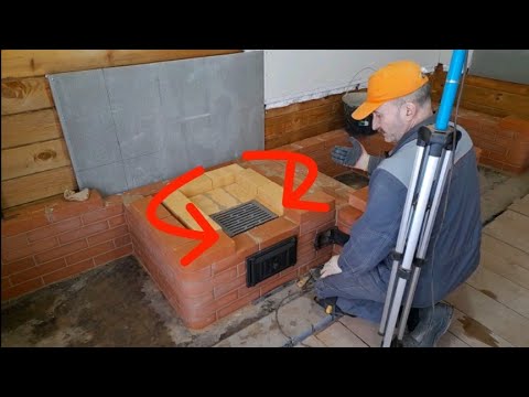 Новый способ подачи воздуха в топку печи, печной комплекс, печь под казан, мангал русская печь