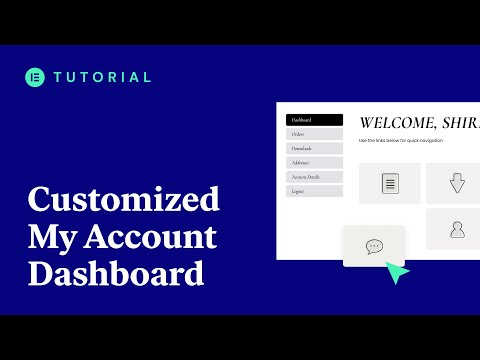 How To Customize Your My Account Dashboard With Elementor Pro!