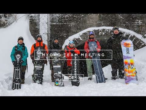RIDE SNOWBOARDS JAPAN  “MYOKO TEAM MEETING” [English Sub tittle]