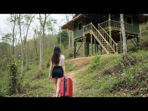 Female CEO leaves the CITY to Build a BAMBOO HOUSE Deep in the Jungle Living OFF-GRID for 30 DAYS