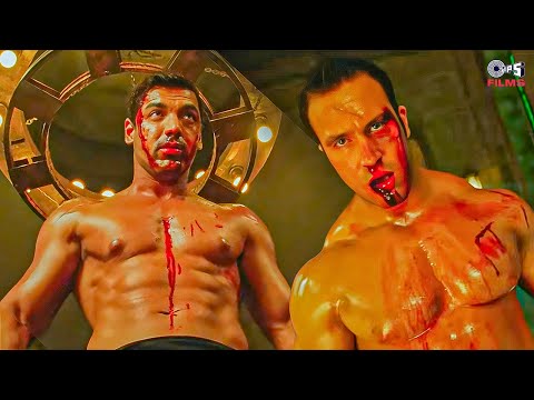 जॉन अब्राहम का ब्लॉकबस्टर फाइट सीन| Hindi Movie Action Scene | #fight #race #johnabraham #race2