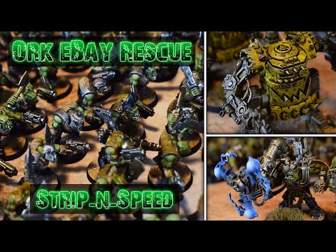 #ORKTOBER - eBay Rescue! About 300 Ork models, strip-and-speed in a week
