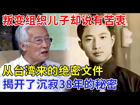 潜入台湾10年叛变组织，儿子却吐露有苦衷，一老地下党从台湾带回绝密文件，揭开了沉寂38年的秘密【追忆】#刘光典