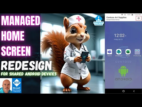 Exploring the Managed home Screen redesign for shared Android devices.