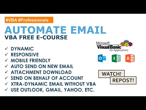 How to automate email using VBA. Create dynamic, responsive and mobile-friendly content