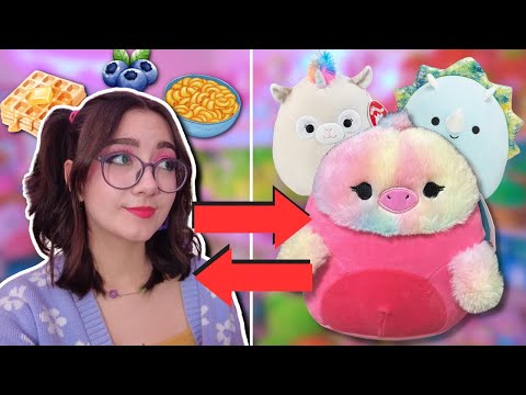swapping diets with SQUISHMALLOWS for 24hrs + 800k GIVEAWAY