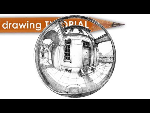 DRAWING TUTORIAL - how to draw 6 point perspective ("Street")
