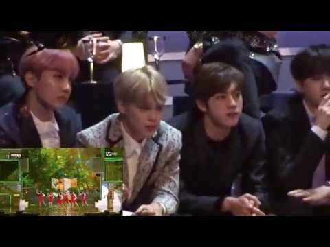 161202 BTS(방탄소년단) EXO(엑소) reaction to GFRIEND(여자친구) - Nevillera Perf [Short Ver] @MAMA