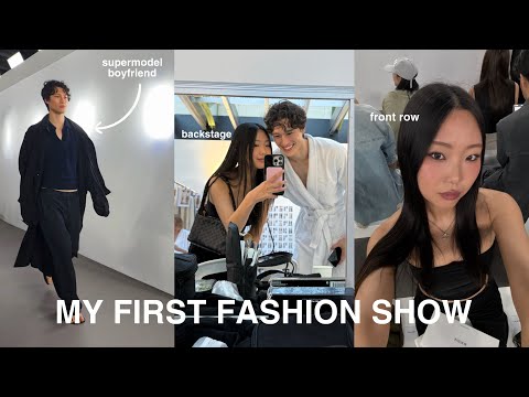 my first fashion show | watching my supermodel boyfriend walk the runway