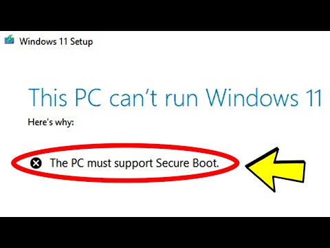 Fix: This PC can't run Windows 11 - The PC must support Secure Boot (Legacy BIOS Mode to UEFI)