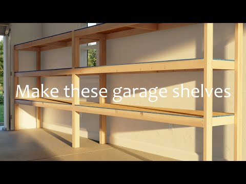 Simple Shelf, Huge Difference: Wood DIY Garage Shelf Plan