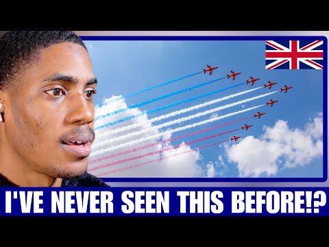 American Reacts to British Royal Airforce || Stunt Flight New York International Air Show