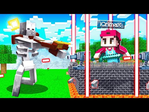 MUTANT SKELETT gegen SICHERSTES HAUS in MINECRAFT!