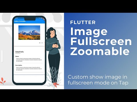 Flutter Tutorial - Gallery Image Fullscreen Zoomable