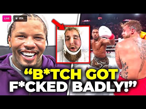 Gervonta Davis REACTS to Jake Paul Losing 7 Teeth & Breaking His Jaw vs Anthony Joshua
