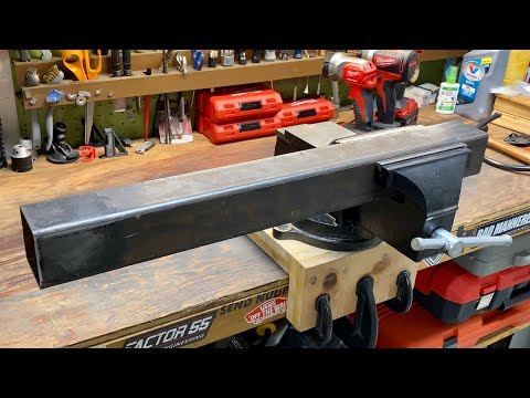 How to mount a vise without drilling holes in your workbench