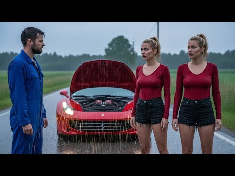 Mecánico pobre ayuda a gemelas con su Ferrari averiado, sin saber que su padre cambiaría su destino