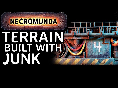 Modular Necromunda Terrain Made From Junk
