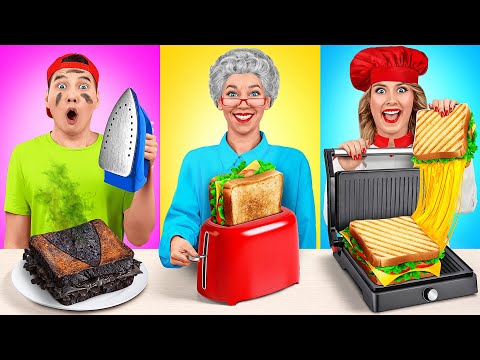 Me vs Grandma Cooking Challenge | Kitchen Gadgets and Parenting Hacks by Multi DO Challenge