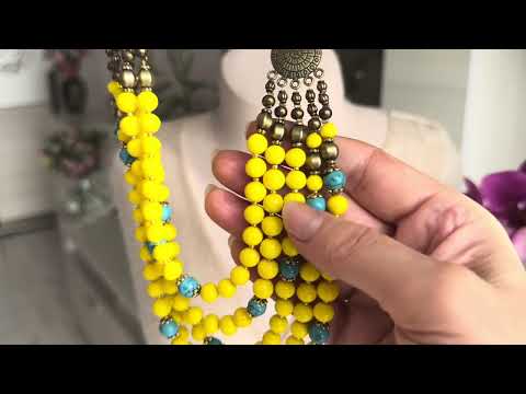 Намистотерапія… До і після… Оновлені прикраси для Олени.