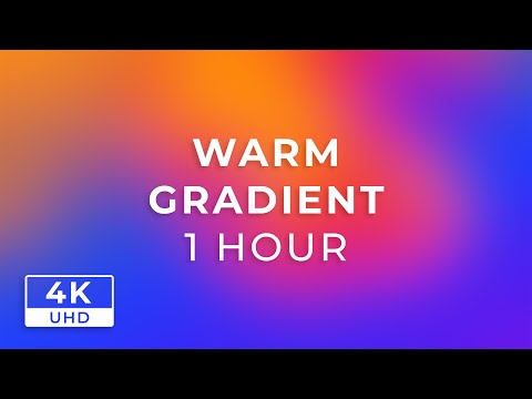 WARM GRADIENT 🎨 1 HOUR 🕑 [ Animated 2D Background - No Audio 🔇 ] 🌈