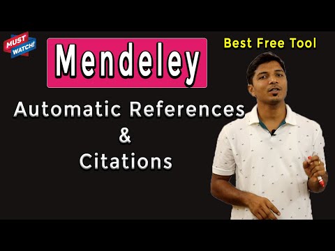 Mendeley: Automatically Generate References & Citations II Four Simple Steps II My Research Support