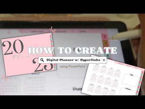 HOW TO CREATE A DIGITAL PLANNER WITH HYPERLINKS USING POWERPOINT • A guide for beginners!