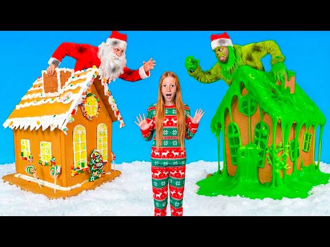 Christmas Battle with Nastya and Friends: Grinch or Santa?