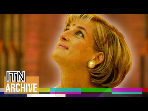Princess Diana Visits Neasden Hindu Temple - Rare and Unseen Footage (1997)