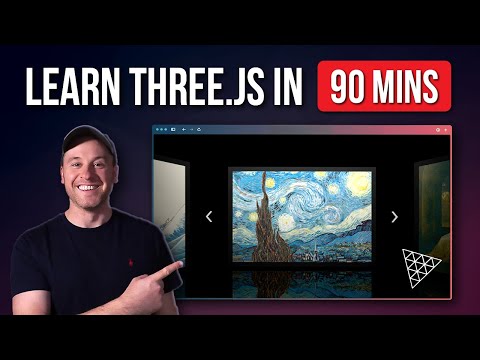 Three.js Crash Course for Beginners | Build a 3D Art/Project Gallery!