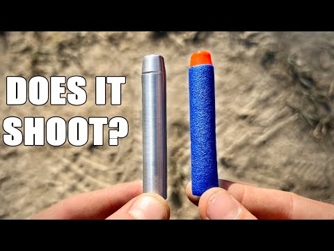 Shooting the longest bullet ever made (3 foot long NERF dart)