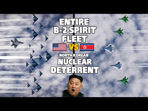 The Capability Of The Entire B-2 Spirit Fleet + F-22 Raptor Vs North Korea | DCS |