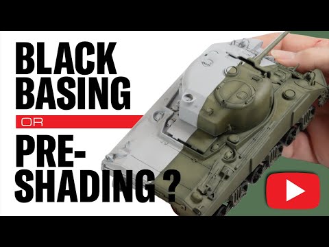 PAINTING HALF a MODEL in the name of science. Black Basing V Pre shading. Which technique is better?