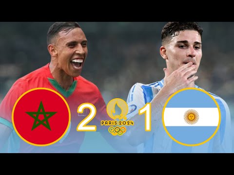 Morocco 🇲🇦 Argentina 🇦🇷 The Atlas Lions win on Tango 🦁  at the Paris 2024 Olympics a fiery ⚽️ match