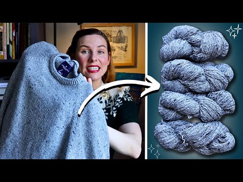 How To Unravel Thrifted Sweaters For Luxurious Yarn On A Budget!