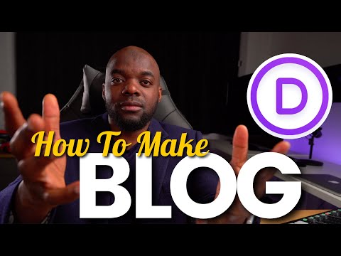 How to make a blog on Divi